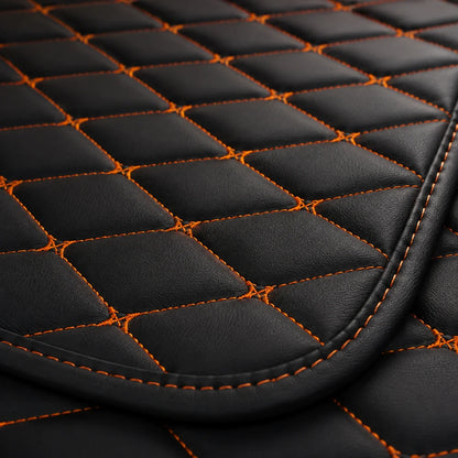 Black & Orange Custom Car Mats
