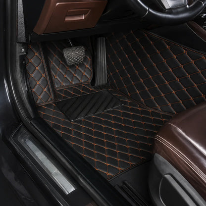 Black & Orange Custom Car Mats