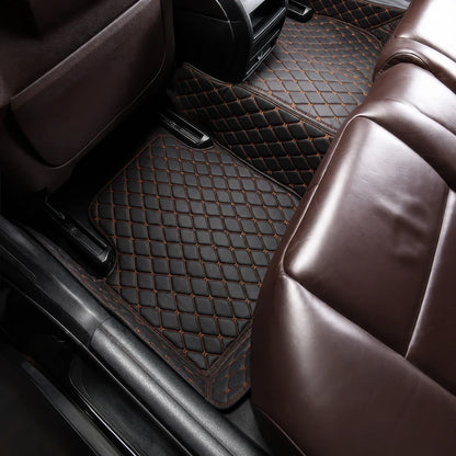 Black & Orange Custom Car Mats