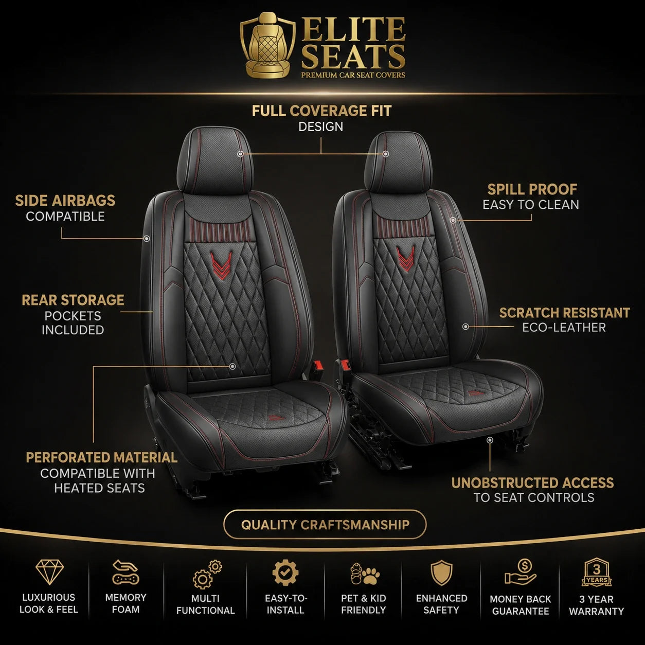 Elite™ Luxury Seat Cover