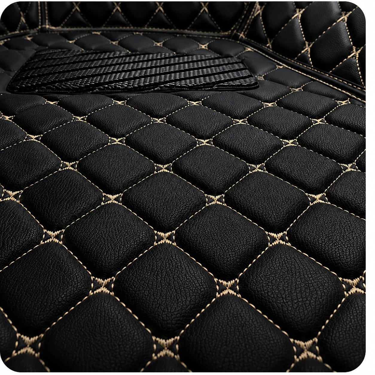 Black & Beige Custom Car Mats