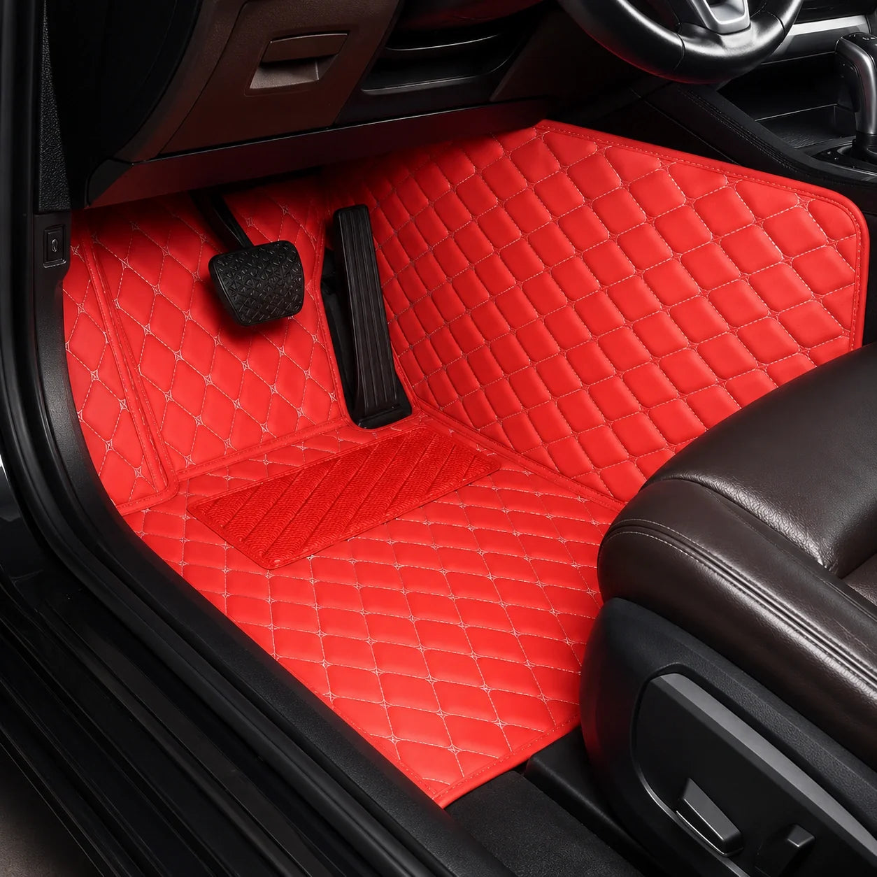 Red Custom Car Mats