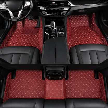 Wine Red Custom Car Mats